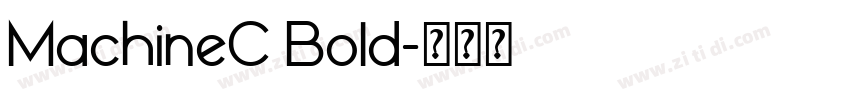 MachineC Bold字体转换